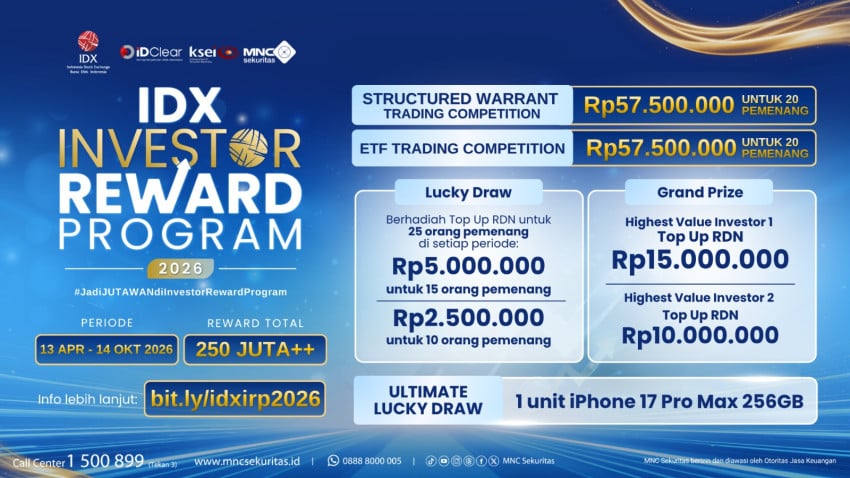 Ikuti Investor Reward Program 2026, Berhadiah Total Lebih dari Rp250 Juta